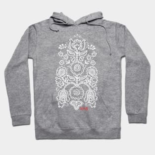 Ukrainian folk traditional embroidery tree. Hoodie